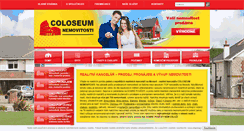 Desktop Screenshot of coloseumreality.cz